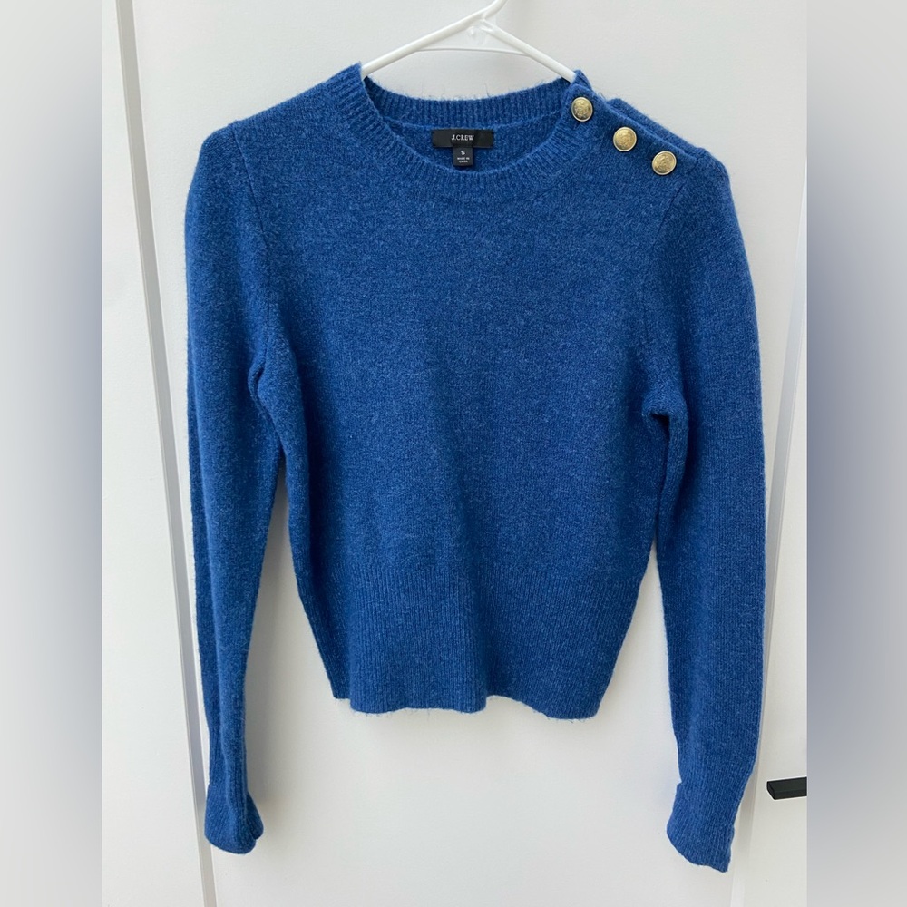 J Crew blue sweater
